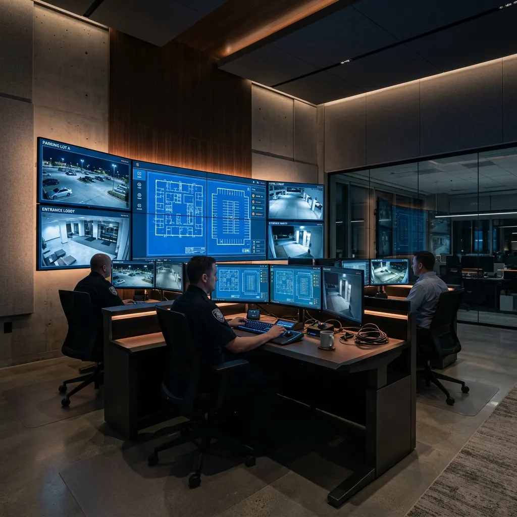 Sala de control de videovigilancia