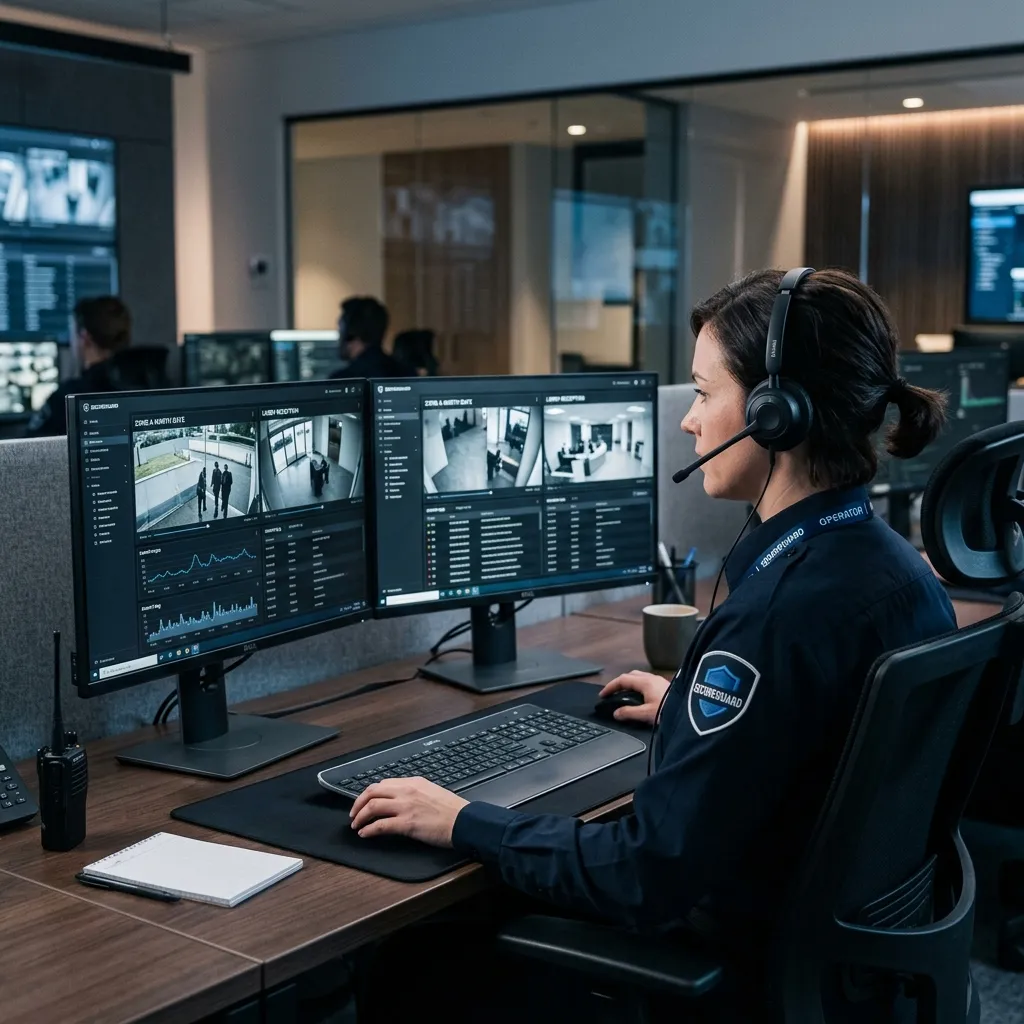 Central de monitoreo de conserjería virtual